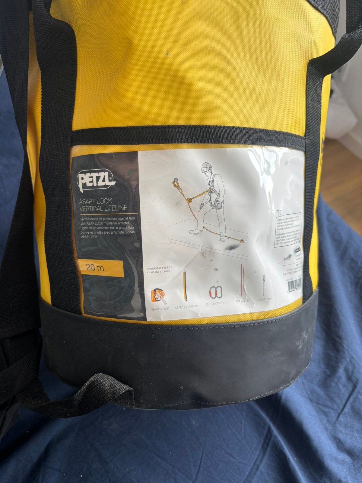 Valbeveiliging set petzl, Sport en Fitness, Klimsport, Ophalen of Verzenden, Zo goed als nieuw, Klimsport-accessoire