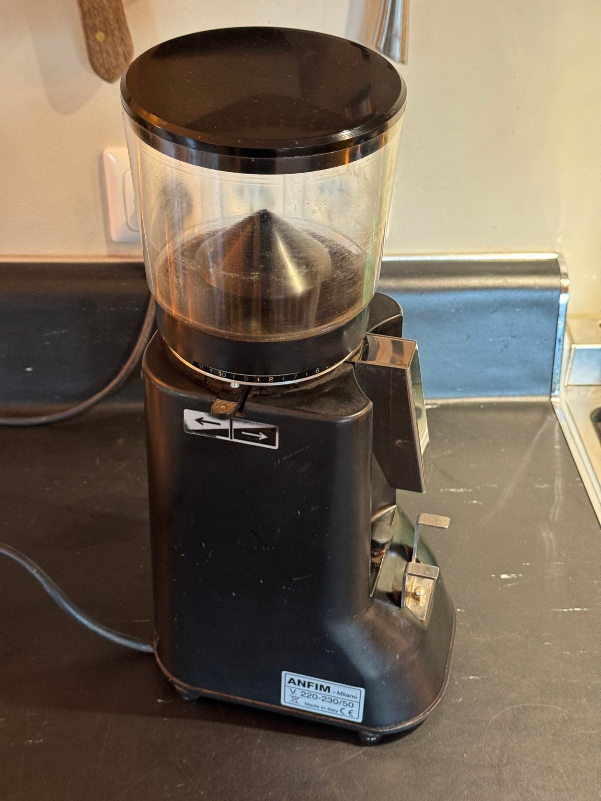 ANFIM Milano Koffiemolen - Gebruikt, Witgoed en Apparatuur, Gebruikt, Overige modellen, 10 kopjes of meer, Koffiebonen