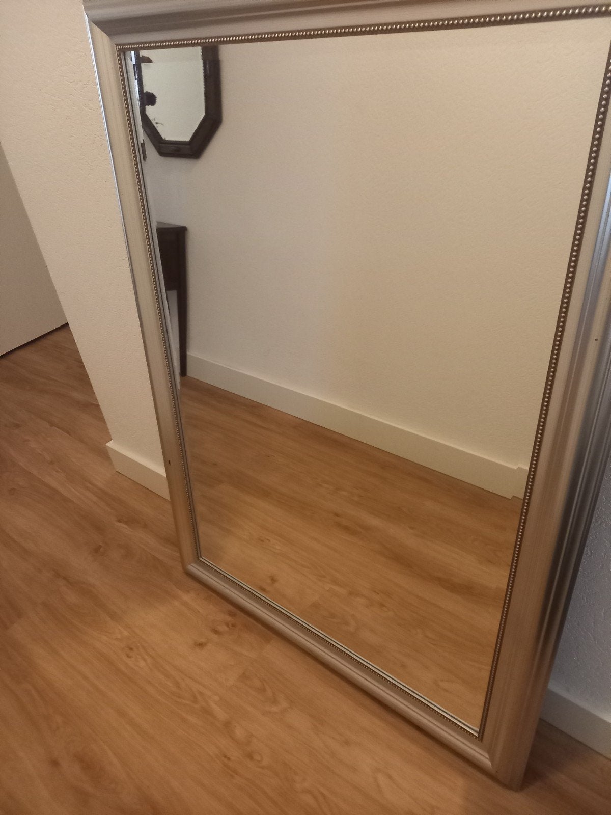 Spiegel..zilverkleur  94  130 cm, Ophalen, Rechthoekig, Minder dan 100 cm