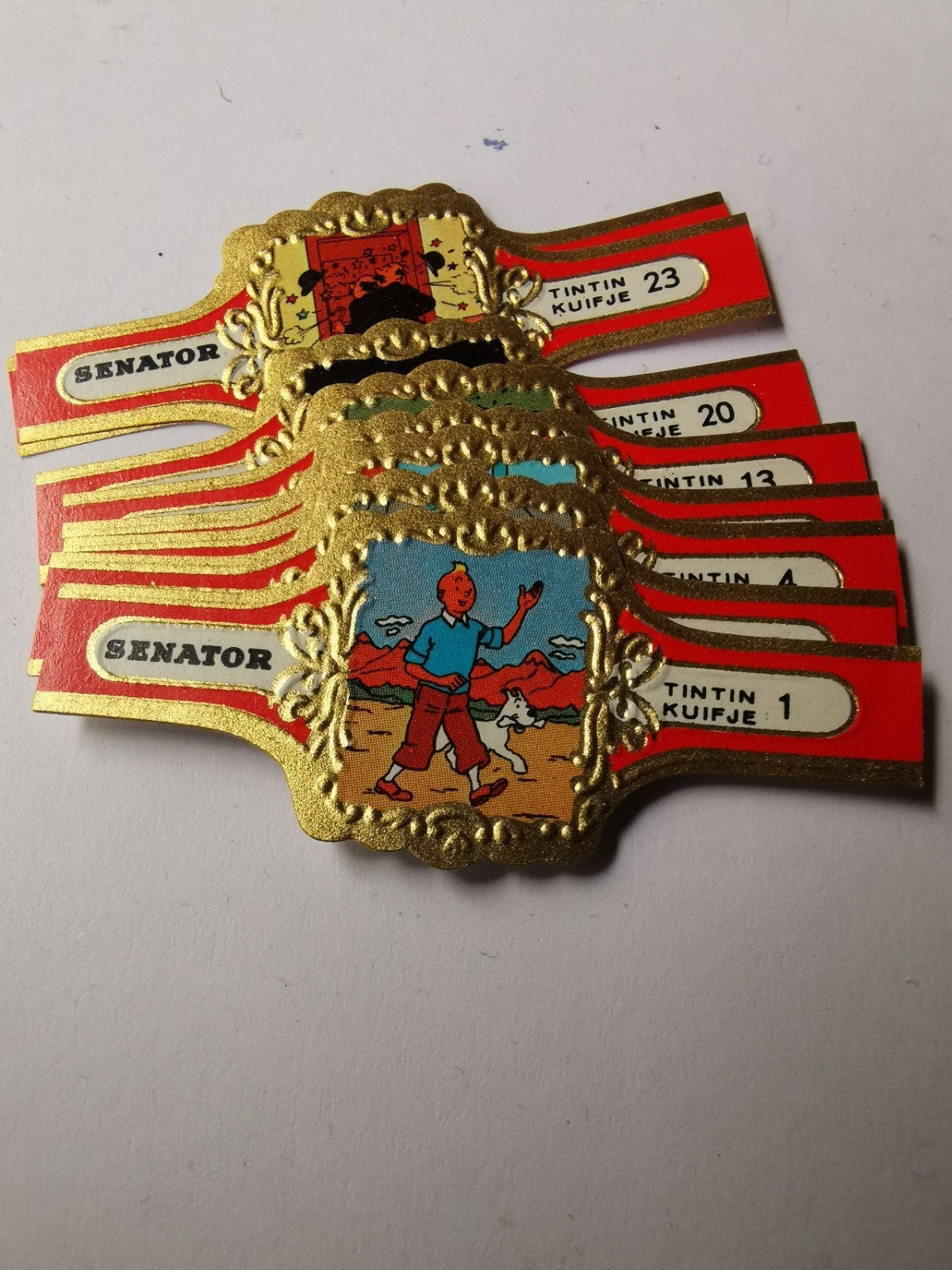 Complete set Sigarenbandjes Senator Kuifje serie, Ophalen of Verzenden, Zo goed als nieuw