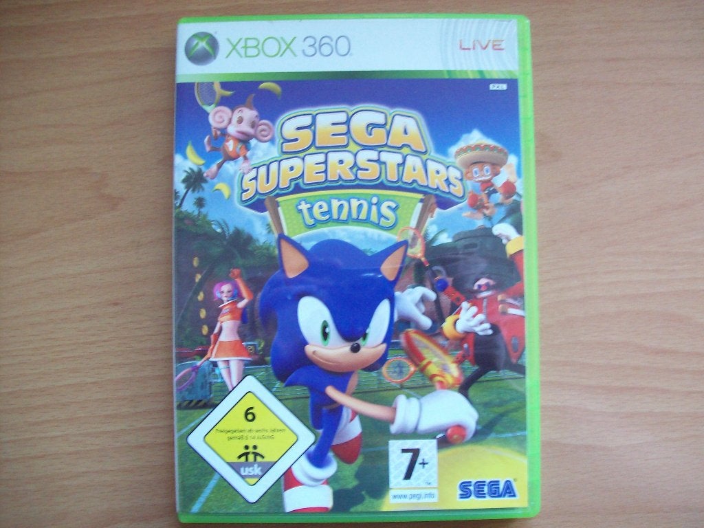 Sega Superstars Tennis (met boekje!) Xbox 360, Sonic (1309), 1 speler, Ophalen of Verzenden, Zo goed als nieuw, Sport