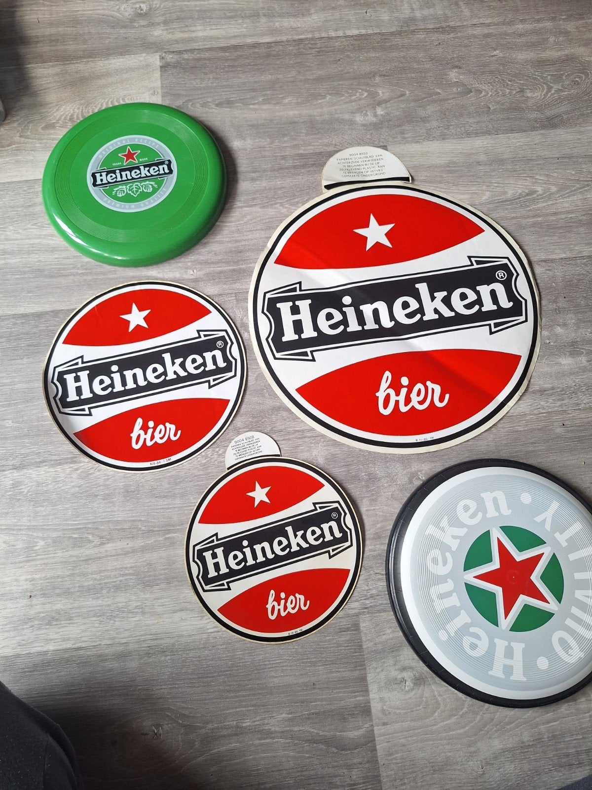 Heineken stickers en frisbees, Ophalen of Verzenden, Nieuw, Reclamebord, Plaat of Schild, Heineken