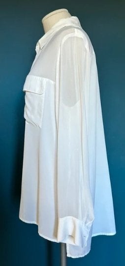 Blouse ivory 100% zijde 40, Kleding | Dames, Blouses en Tunieken, Ophalen of Verzenden, Nieuw, Maat 38/40 (M), Overige kleuren