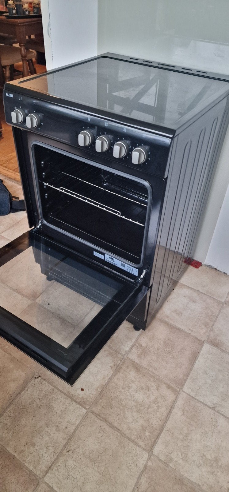 Goed werkende inductiekookplaat met oven, Ophalen, 4 kookzones, Inductie, Vrijstaand