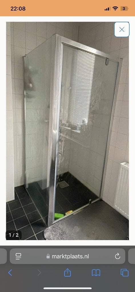 Douchecabine, Ophalen of Verzenden, Zo goed als nieuw, Chroom, Douche