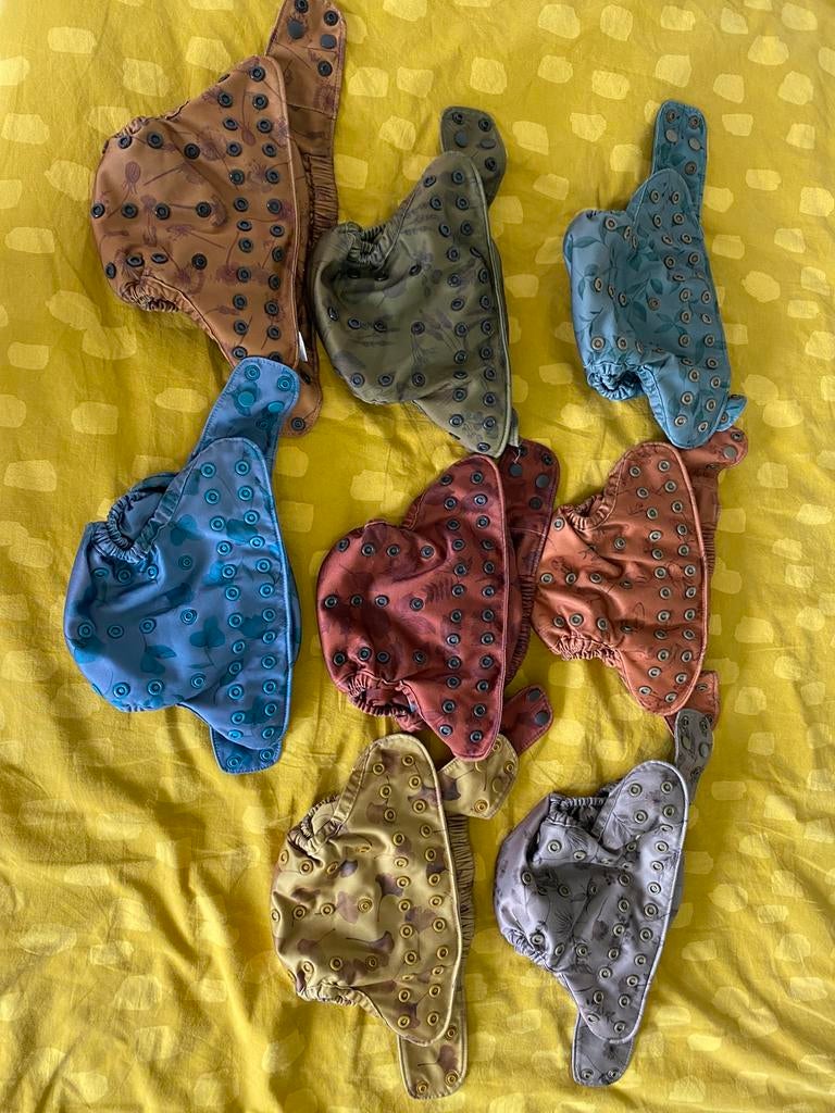 Mooie set Elskbar wasbare luiers, Ophalen of Verzenden, Zo goed als nieuw, One size