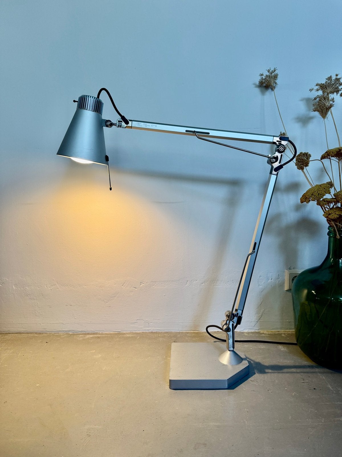 Vintage design Erco tafellamp, metalen architectenlamp, Ophalen