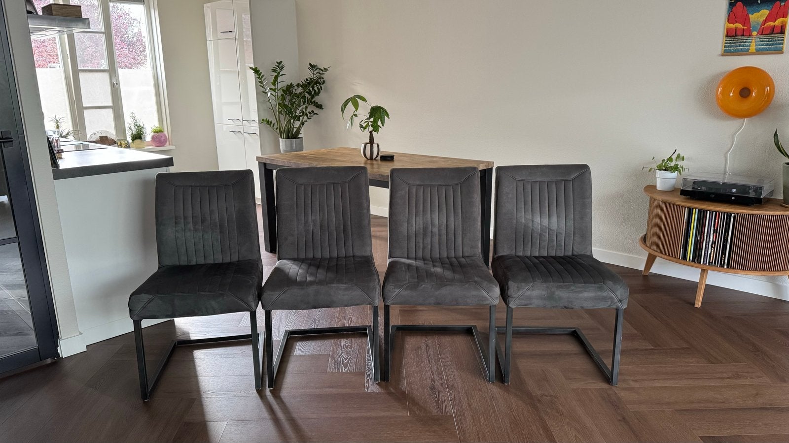 Pronto Parantirio eetstoelen - Set van 4, Ophalen, Gebruikt, Vier, Stof