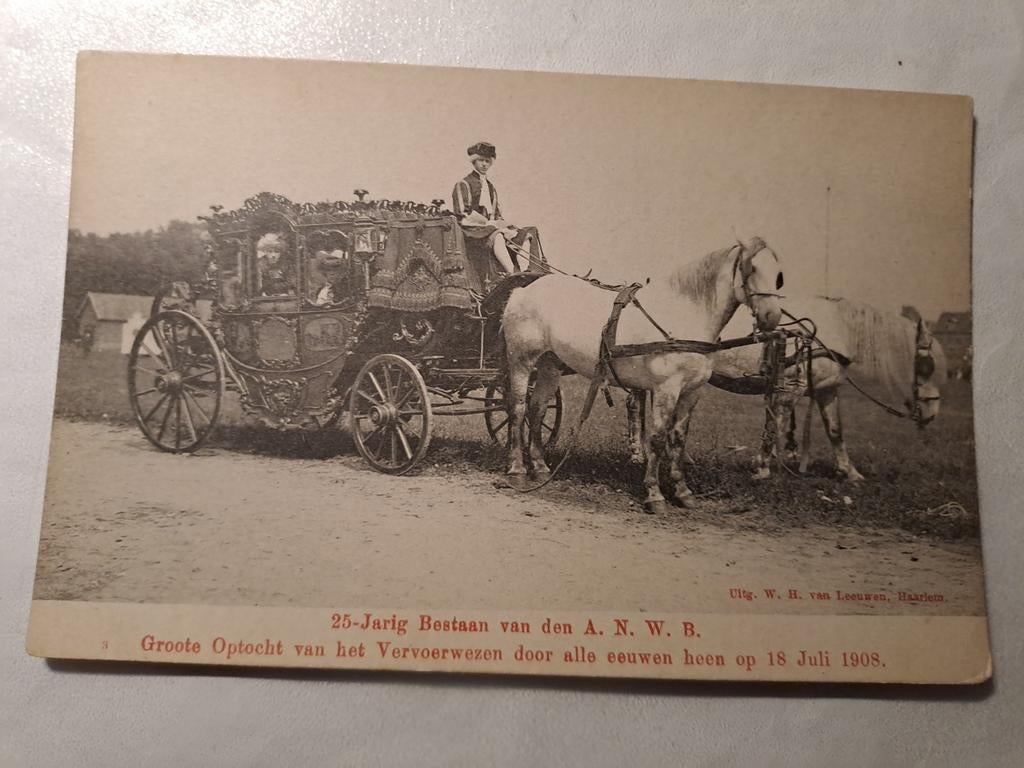 Anwb 25 jaar bestaan,  18 juli 1909, Verzamelen, Ansichtkaarten | Nederland, Ophalen of Verzenden, Voor 1920, Gelderland