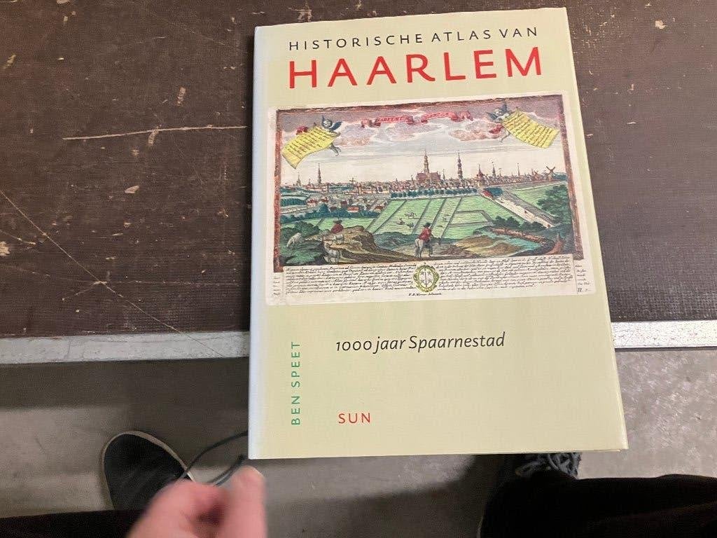 historische atlas Haarlem spaarnestad kennemerland, Ophalen of Verzenden, 1800 tot 2000, Nederland, Landkaart