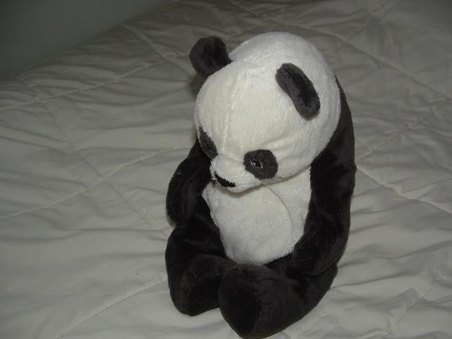IKEA KLAPPAR PANDA BEER ZITTEND VELOURS WIT MET, Ophalen of Verzenden, Nieuw, Overige typen