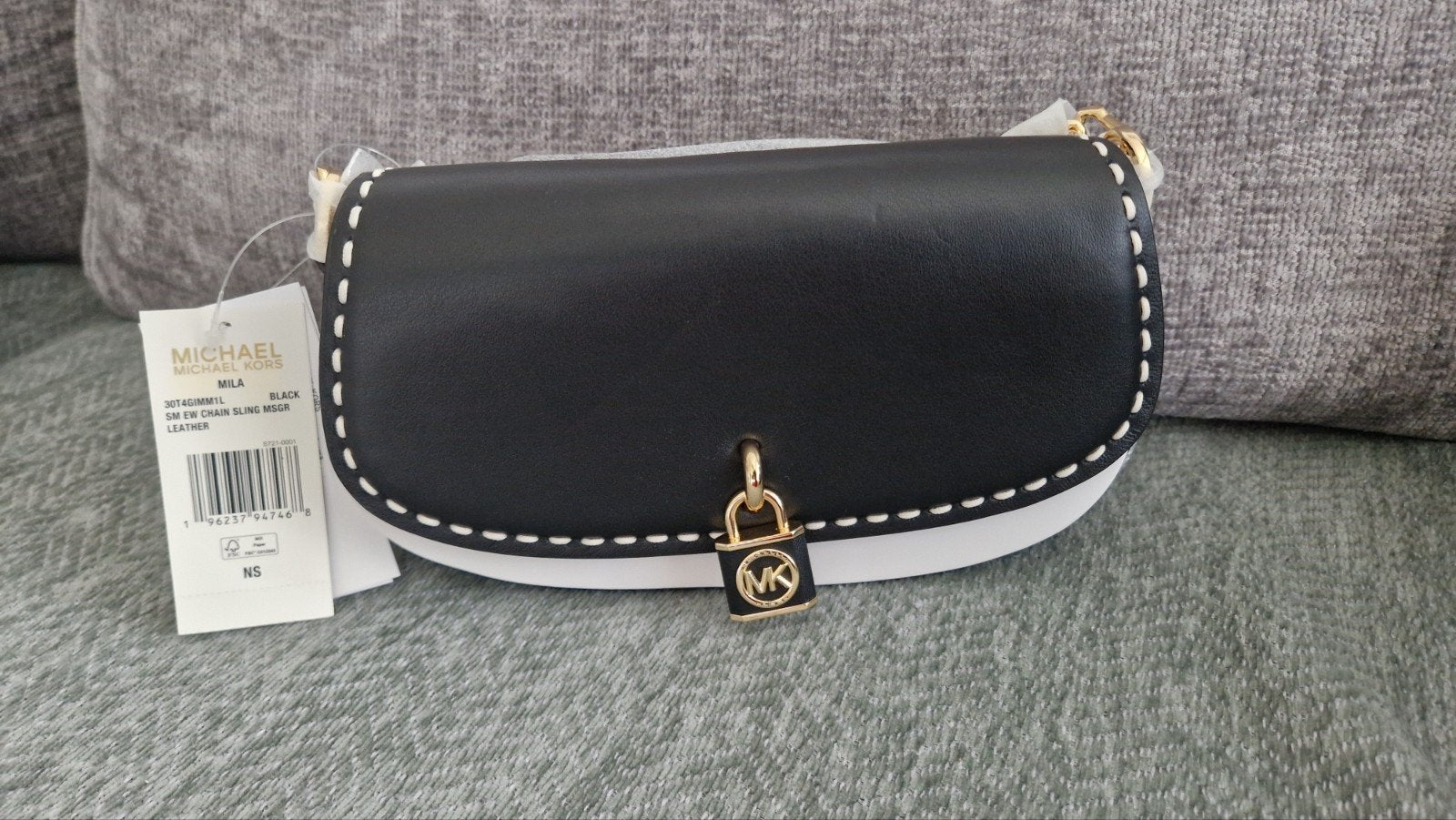 Michael kors Mila leren tas, Ophalen of Verzenden, Nieuw, Zwart, Handtas