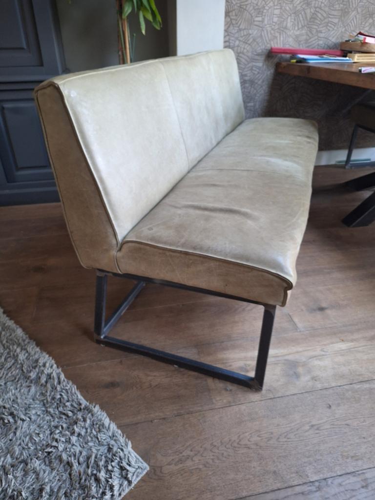 Eetkamerban leder Kwaliteit!luxe zitcomfort, Huis en Inrichting, Banken | Sofa's en Chaises Longues, 150 tot 200 cm, Minder dan 75 cm