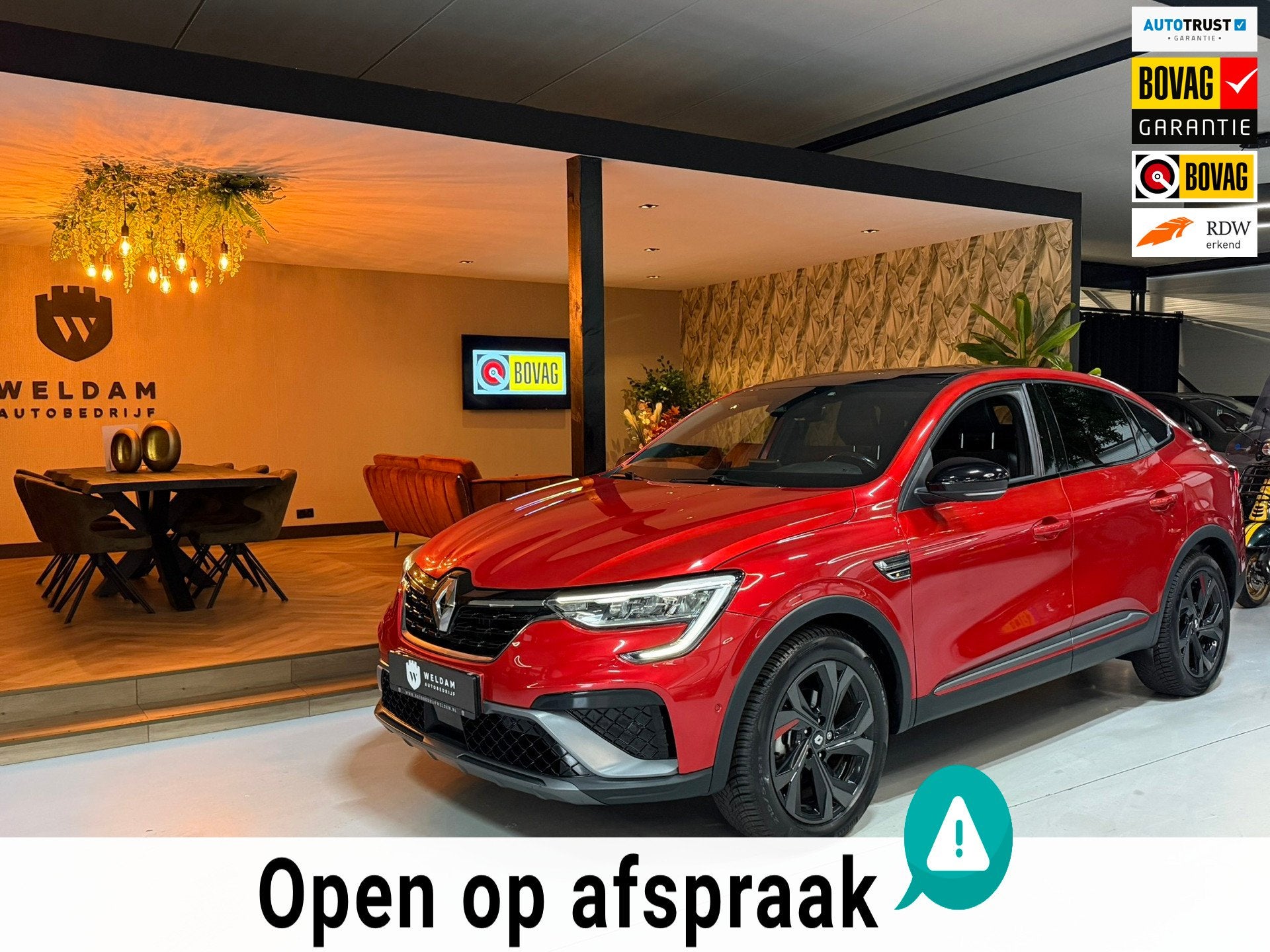 Renault Arkana 1.6 E-Tech Hybrid 145 R.S. Line|ACC|Keyless|S, Gebruikt, 4 cilinders, Met garantie (alle), Leder