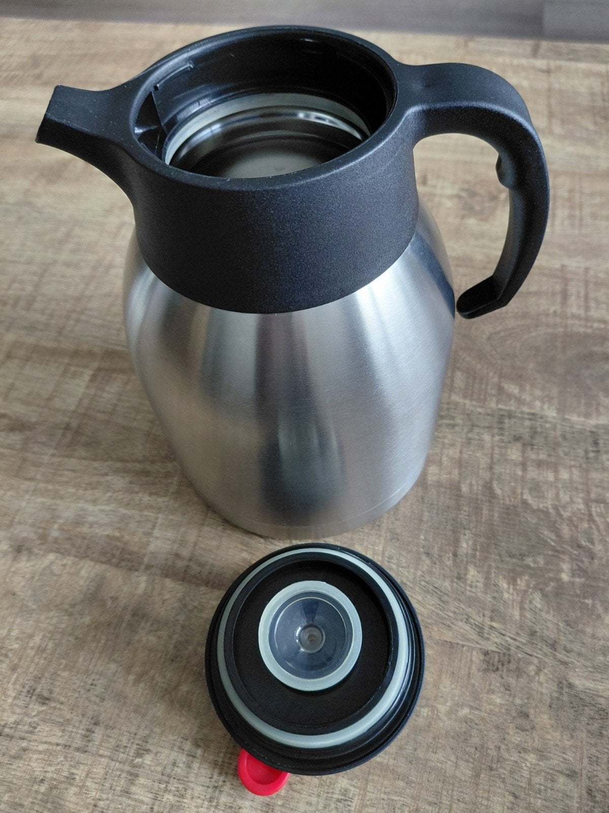 Thermoskan nieuw, Ophalen