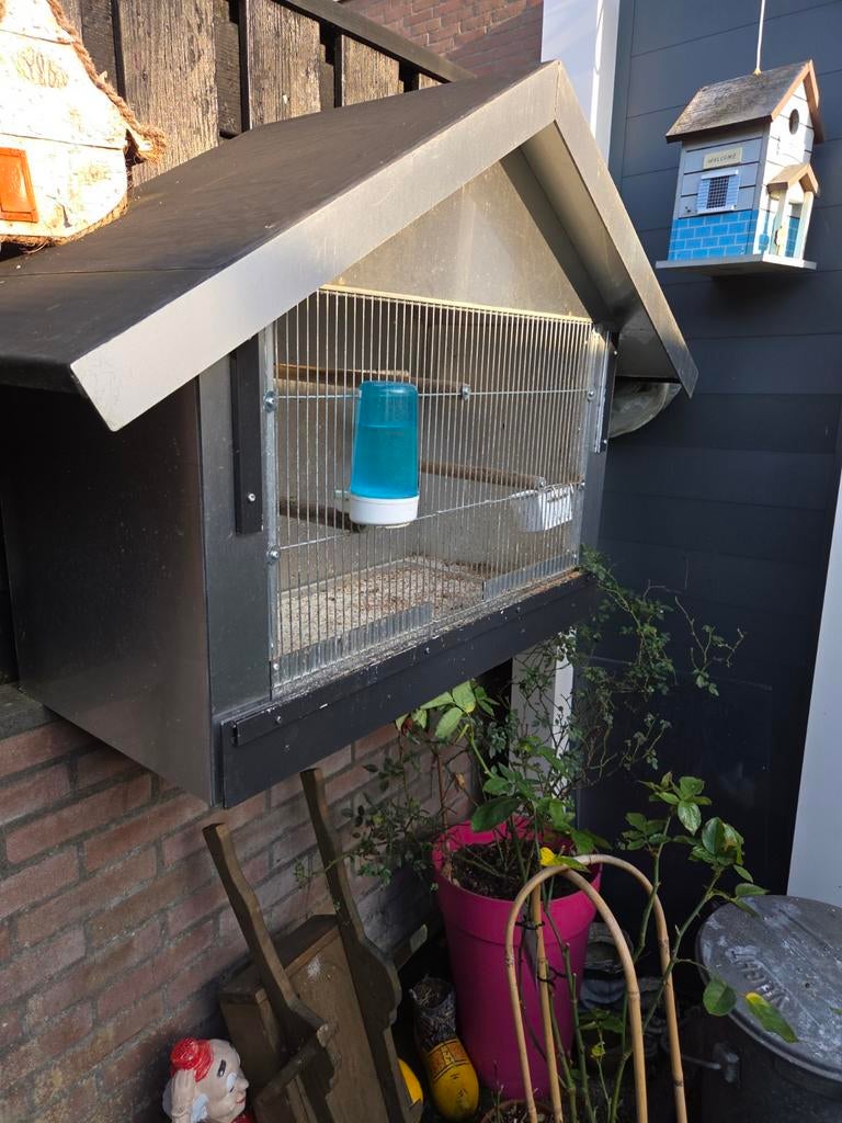 Merel kooi, Ophalen, Zo goed als nieuw, Hout, Vogelkooi