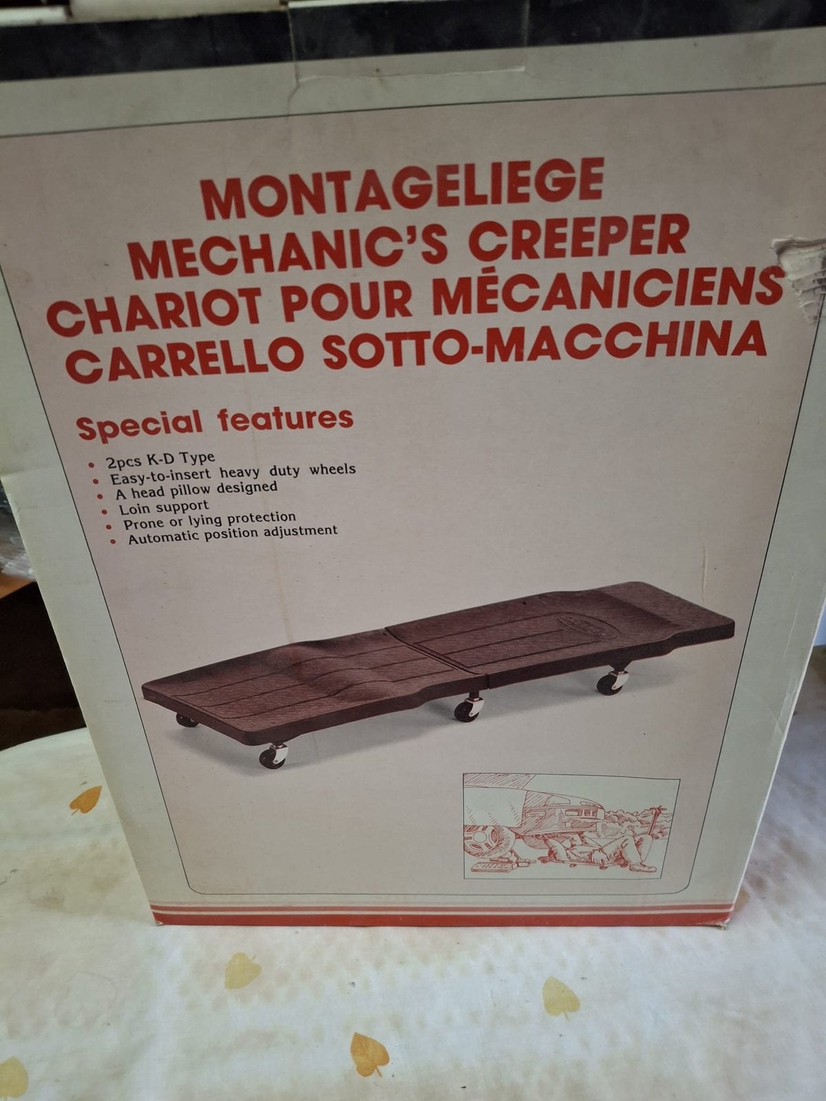 Montageliege / Mechanic's Creeper, Auto diversen, Ophalen, Nieuw
