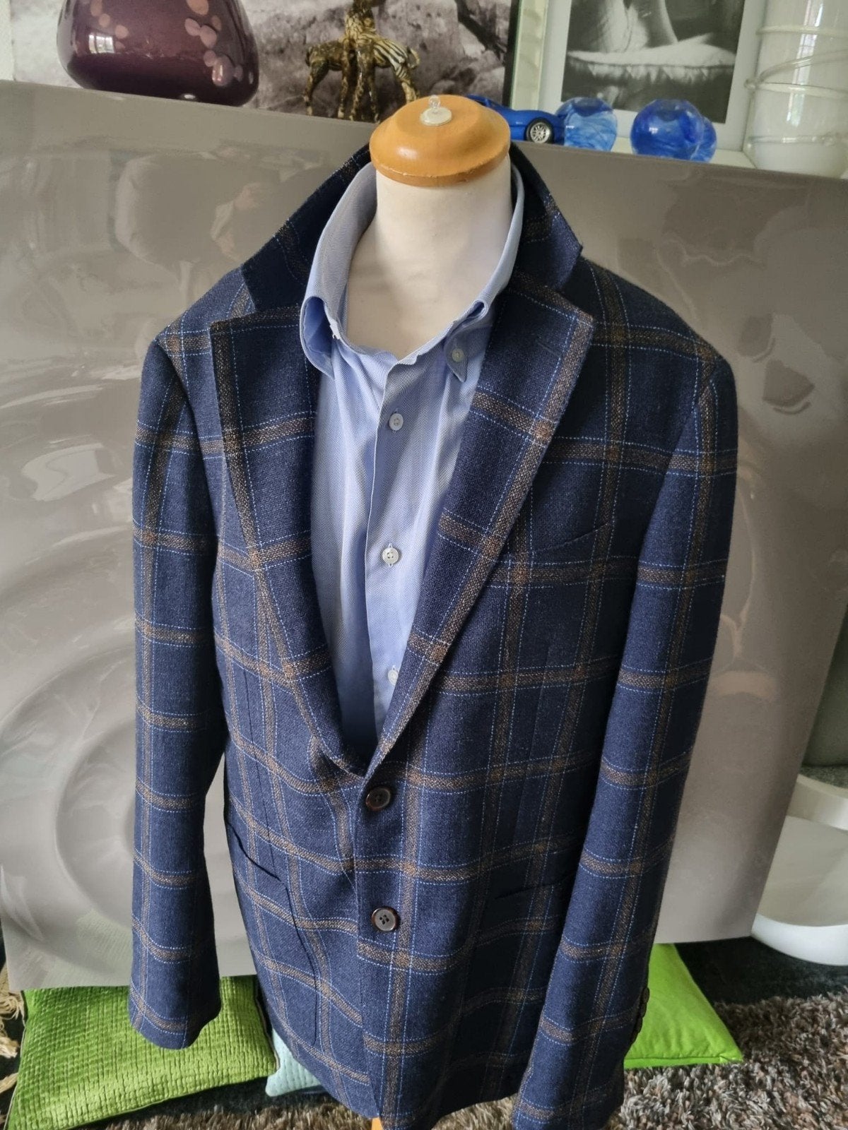 Suitsupply colbert, mt 52, drop R6, wol/zijde/linnen, nieuw., Kleding | Heren, Maat 52/54 (L), Blauw, Nieuw, Ophalen of Verzenden