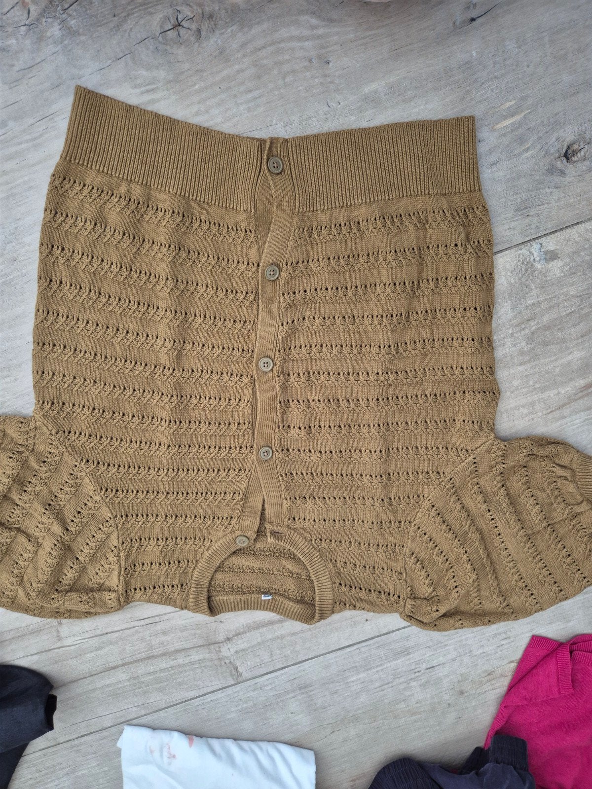Hema gebreid vestje maat M, Maat 38/40 (M), Bruin, Ophalen of Verzenden, Zo goed als nieuw