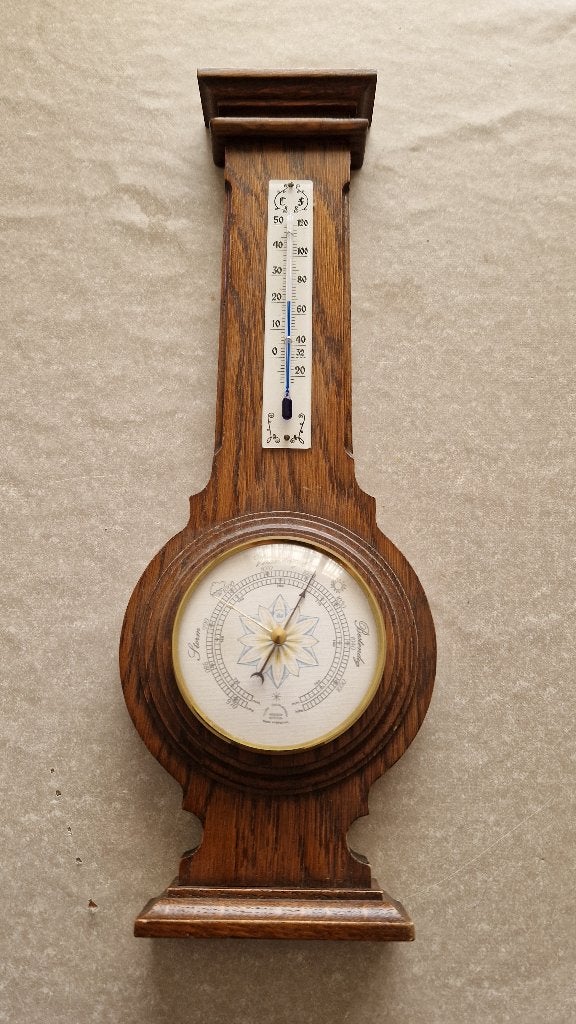oude houten barometers, Audio, Tv en Foto, Weerstations en Barometers, Ophalen of Verzenden, Gebruikt, Barometer