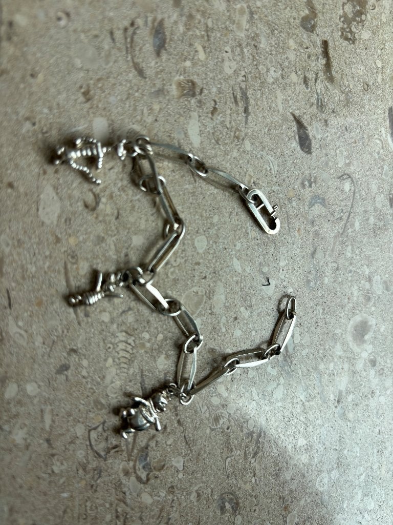 zilveren armband Disney bedels, Ophalen of Verzenden, Zo goed als nieuw, Met bedels of kralen, Zilver