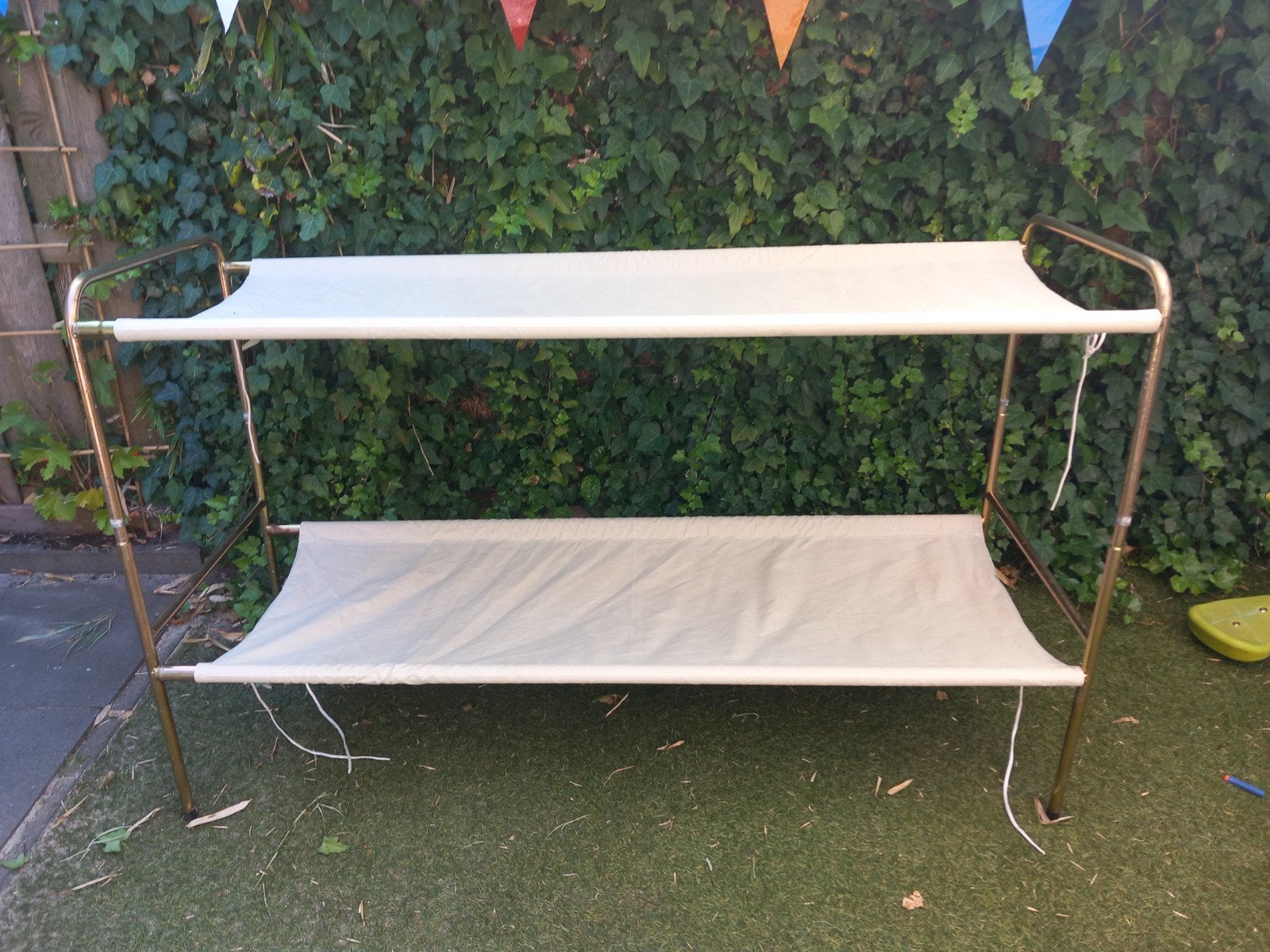 Holtkamper Stapelbed Beige - Compact en Comfortabel, Ophalen, 90 cm, Tweepersoons, Zo goed als nieuw