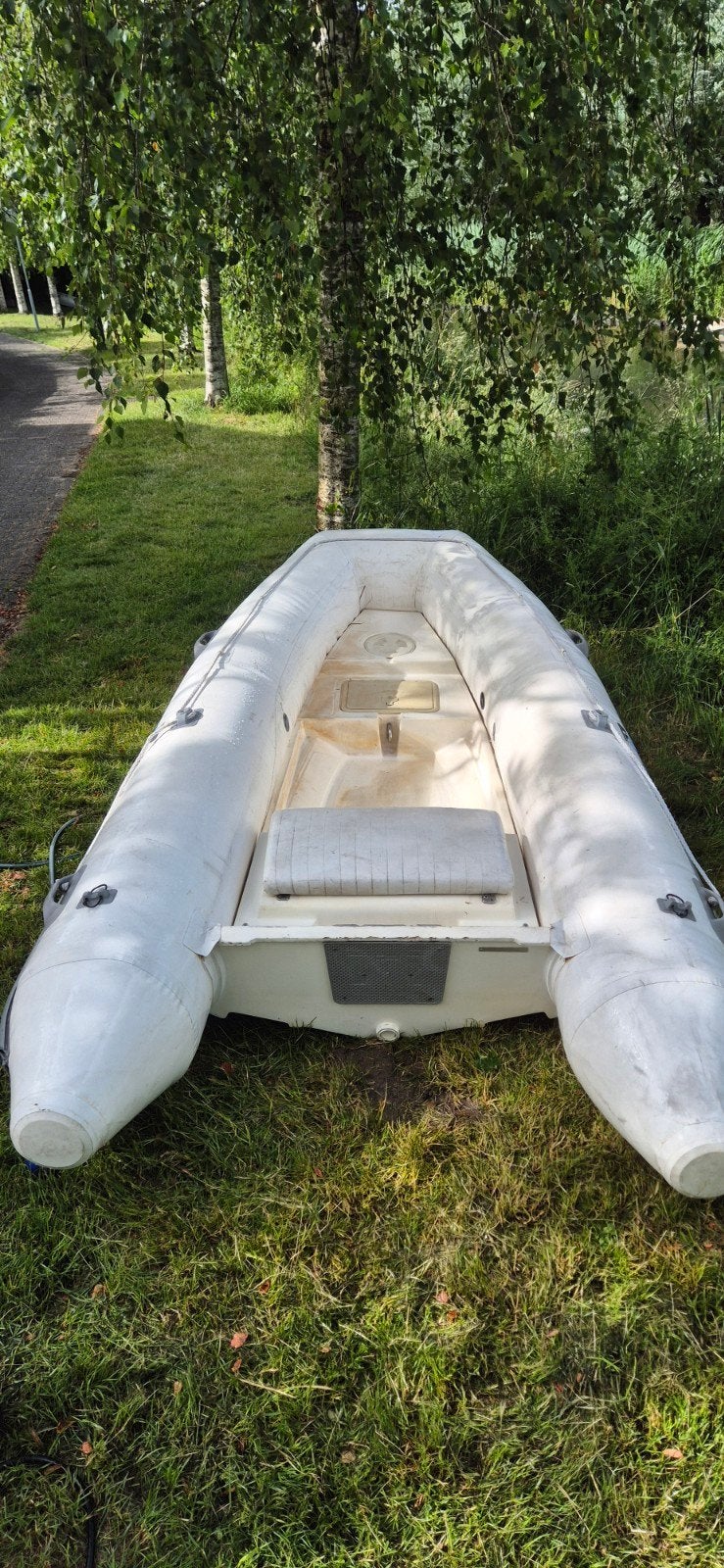 Rubberboot met harde bodem, Ophalen of Verzenden, Gebruikt, Polyester/glasvezel, Overige merken