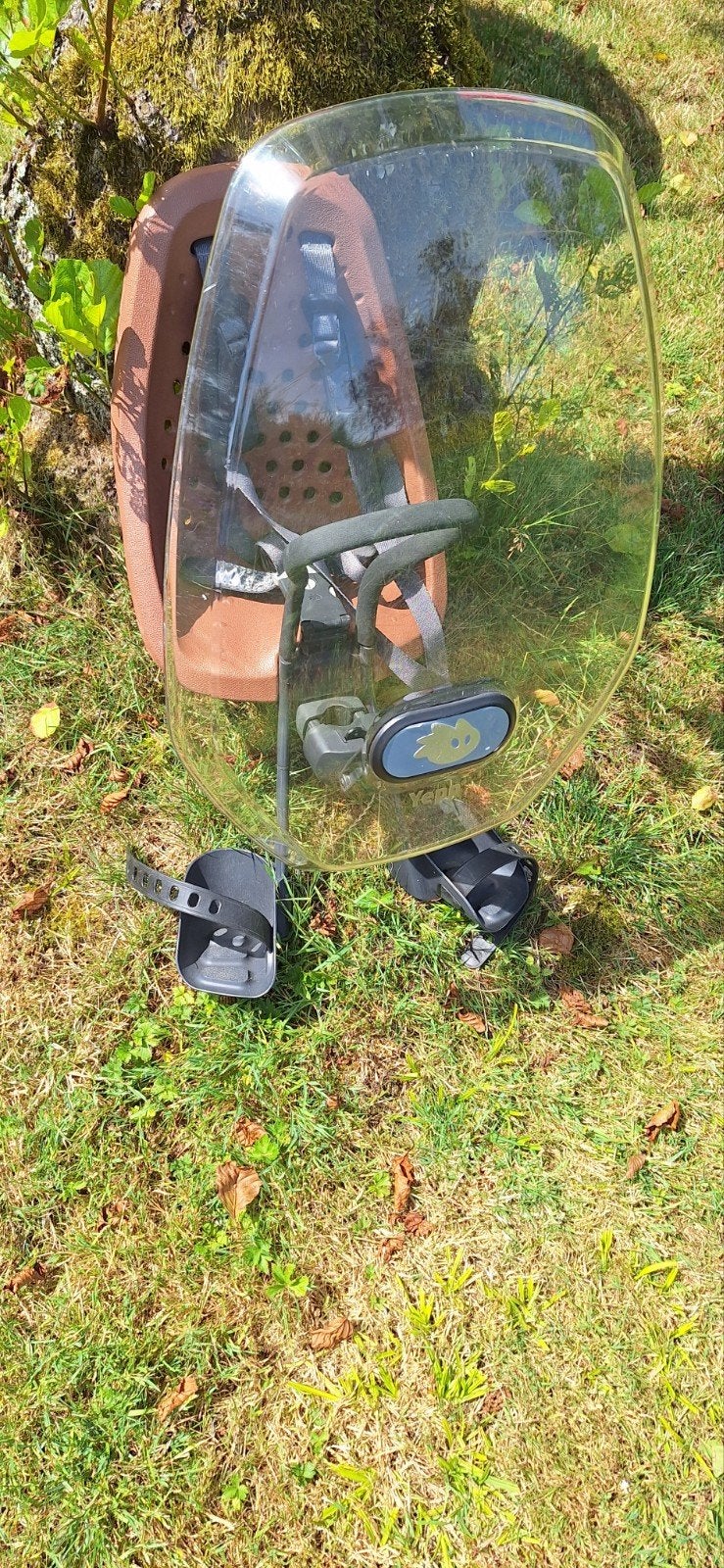 Yepp Mini voorzitje met windscherm - Bruin, Ophalen, Yepp (GMG), Voorzitje, 0 t/m 13 kg