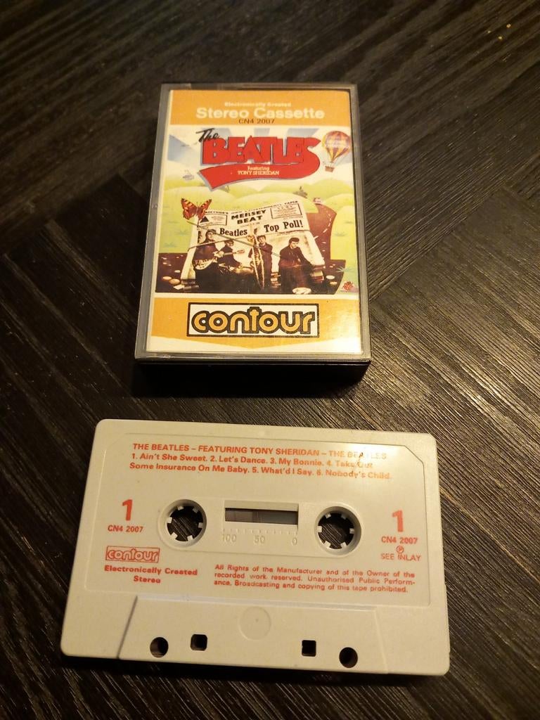 The Beatles - Featuring Tony Sheridan - cassette, Cd's en Dvd's, Cassettebandjes, Contour, Gebruikt, Onbekend, 1 bandje
