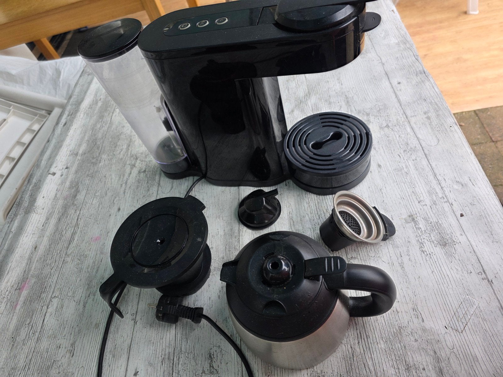 Philips Senseo Switch 2-in-1 Koffiezetapparaat Zwart, Ophalen, Afneembaar waterreservoir, Gebruikt, 10 kopjes of meer