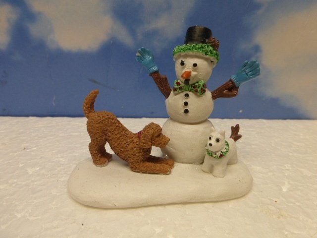 lemax play with me kerstdorp tafereeltje figurine sneeuwpop, Diversen, Kerst, Ophalen of Verzenden, Zo goed als nieuw