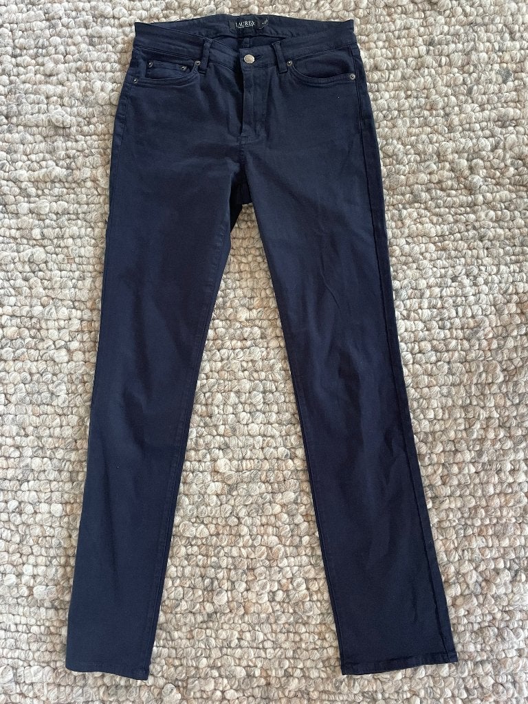 Lauren van Ralph Lauren zeer nette donkerblauwe broek 4 / 34, Blauw, Ophalen of Verzenden, Zo goed als nieuw, Ralph Lauren