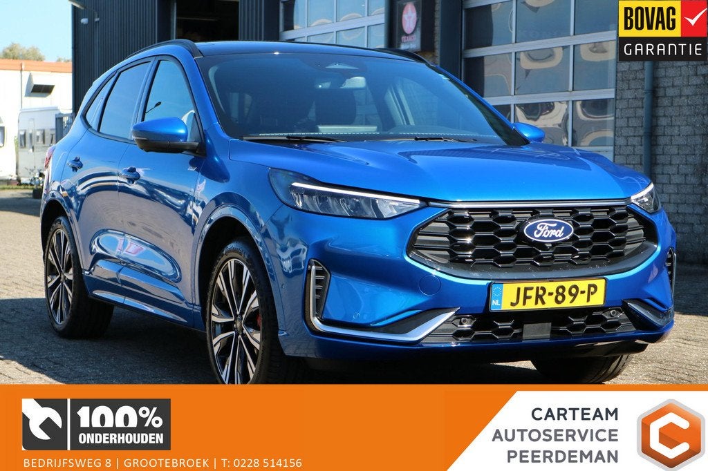 Ford Kuga 2.5 PHEV ST-Line X | Navi | Pano | Nieuw! |, Gebruikt, Blauw, Plug-in hybride, Bedrijf