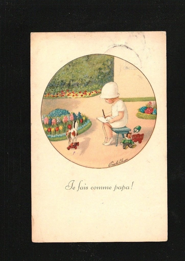 Pauli Ebner V12, Ophalen of Verzenden, 1920 tot 1940, Gelopen, Sterren en Beroemdheden