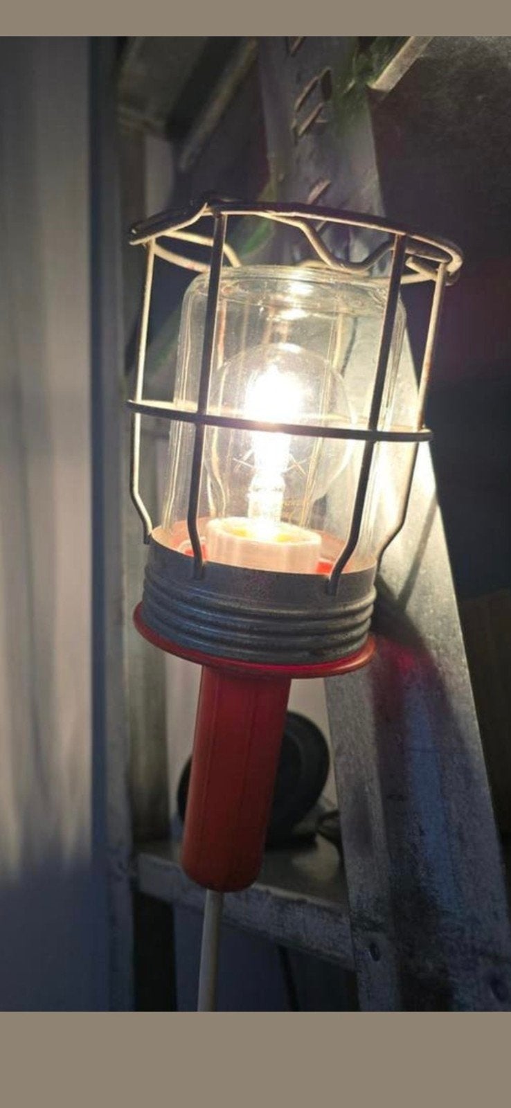 Antieke Retro vintage loop / hanglamp / kooilamp 70S €19, Antiek en Kunst, Ophalen of Verzenden