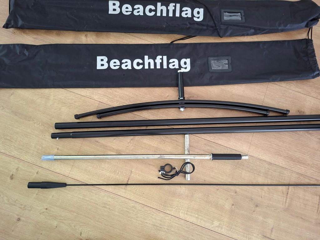 2 nieuwe Beachflag standaards, Verzenden, Nieuw
