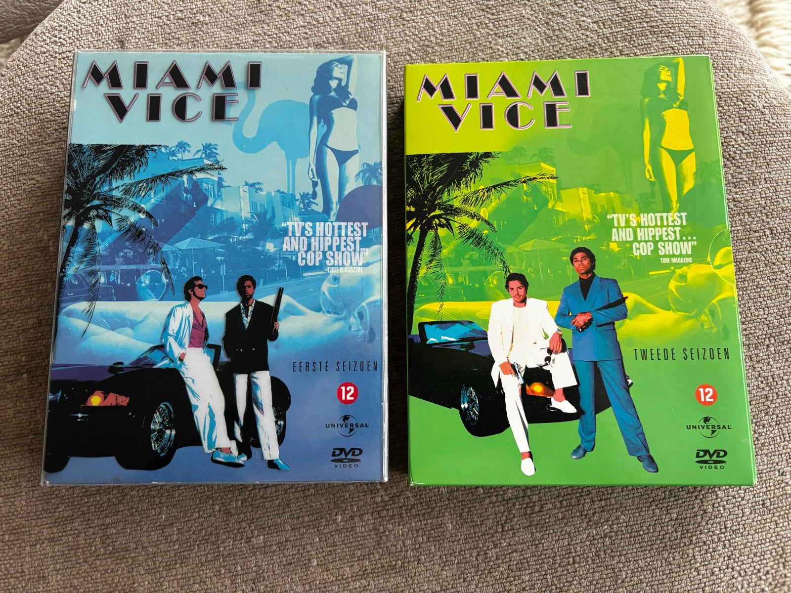 Miami Vice Seizoen 1 & 2 DVD Boxset, Cd's en Dvd's, Engels, Seizoen 1, Misdaad, Nederlands