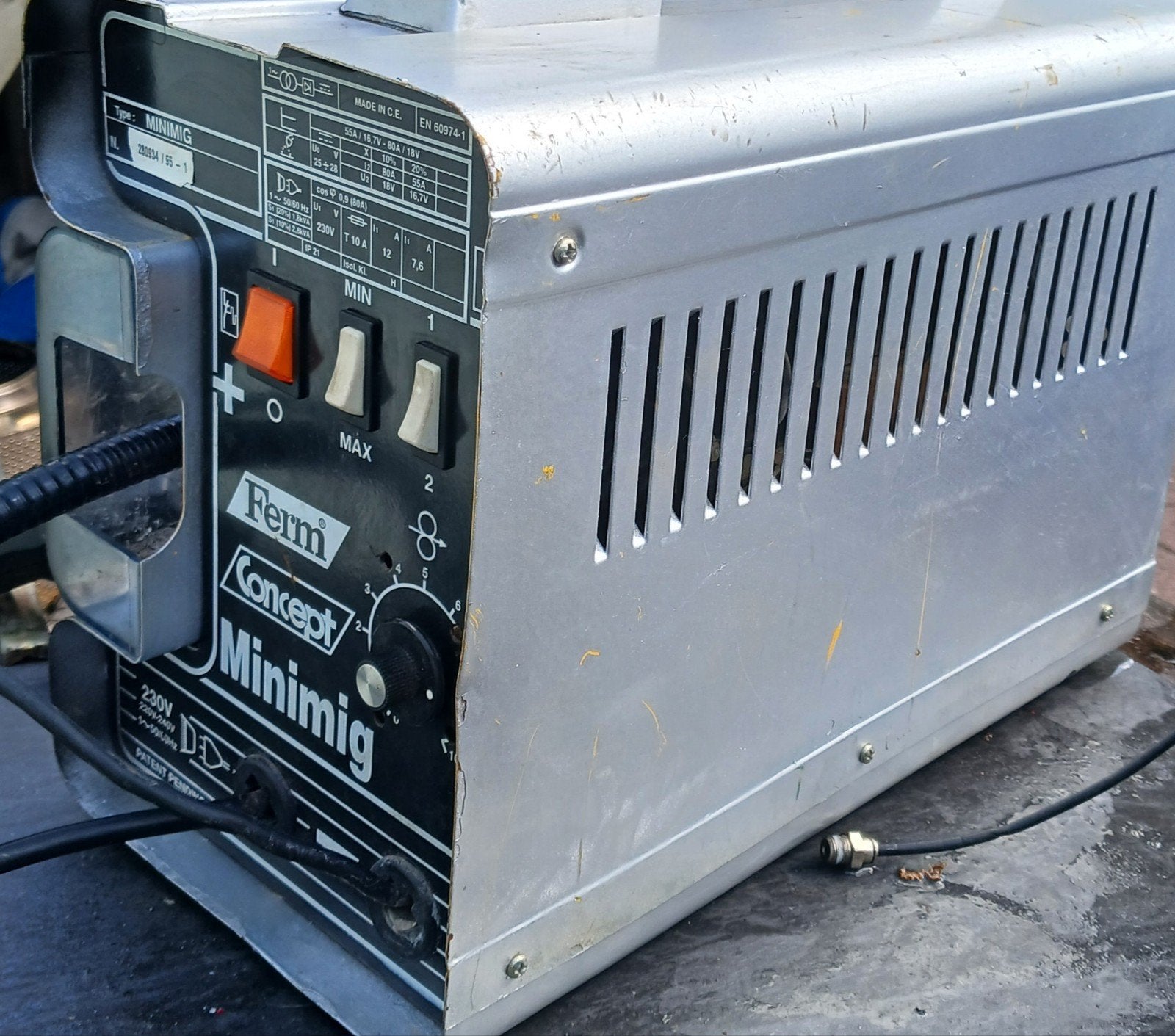 Ferm Concept Minimig MIG/MAG Lasapparaat – 230V – Compleet m, Ophalen, Minder dan 150 ampère