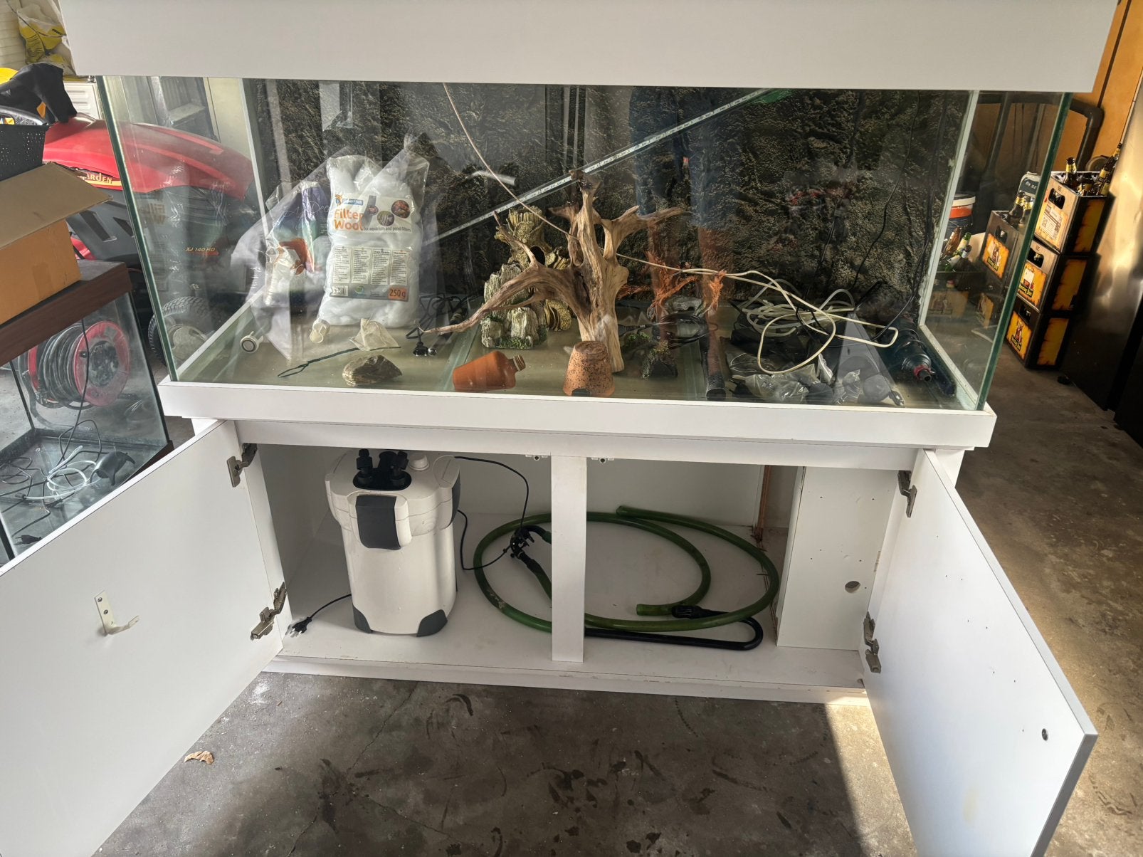 600L aquarium met veel Extra’s, Dieren en Toebehoren, Vissen | Aquaria en Toebehoren, Ophalen, Inclusief deksel, Gebruikt, Leeg aquarium