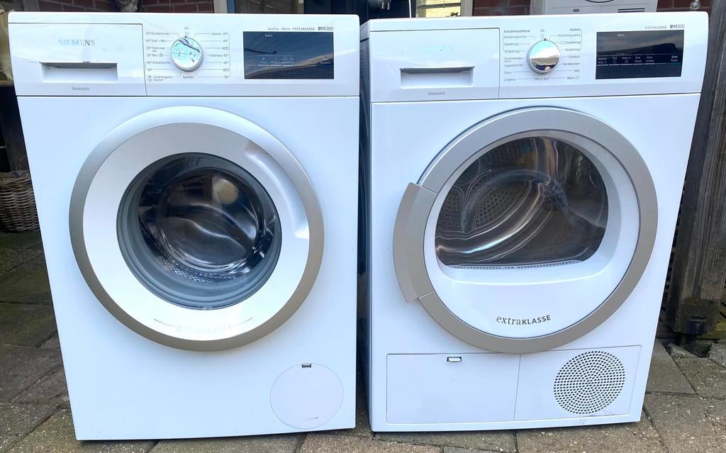Siemens wasmachine en warmtepompdroger, Witgoed en Apparatuur, Ophalen, 6 tot 8 kg, Gebruikt, 1600 toeren of meer