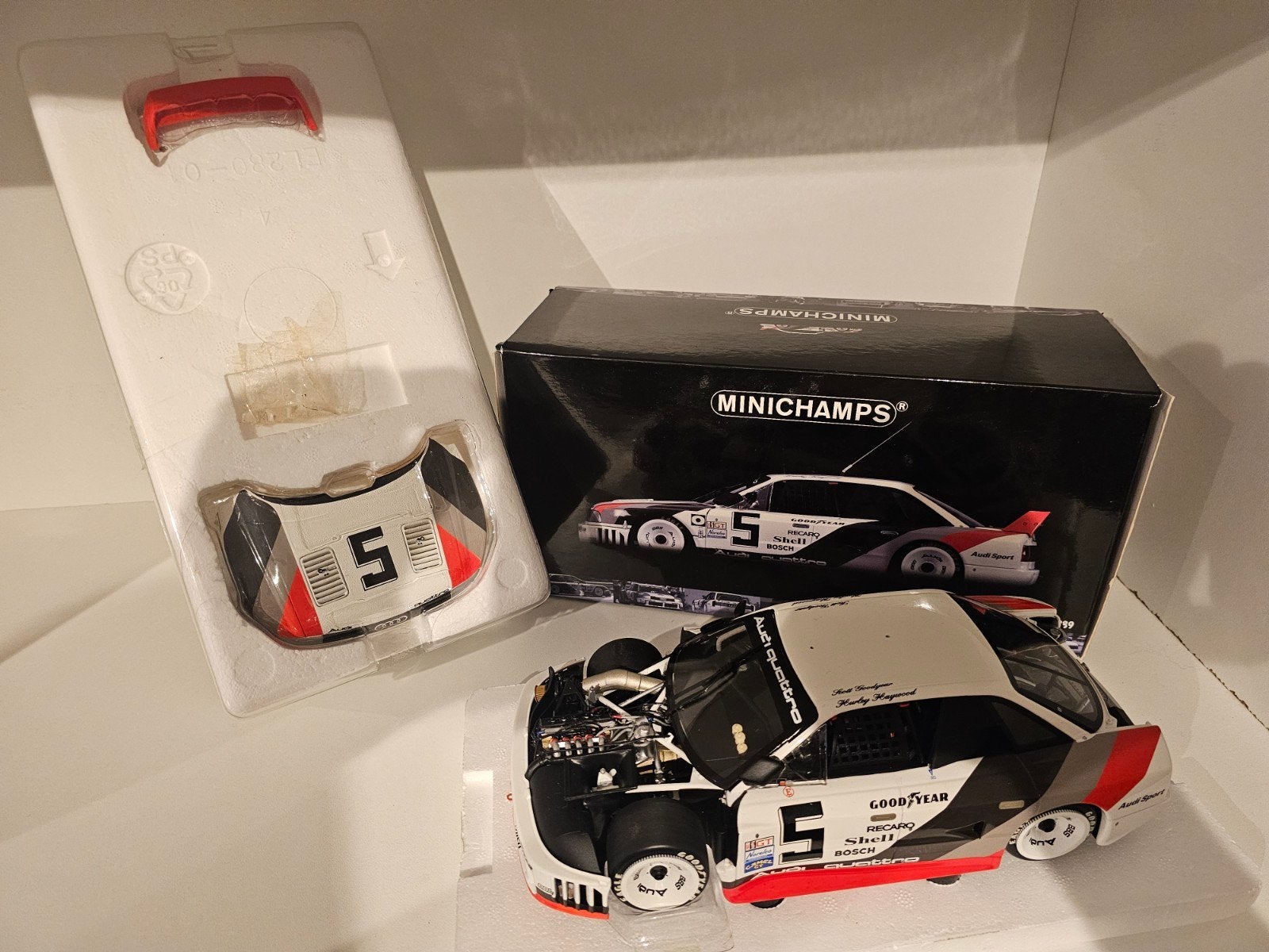 MINICHAMPS AUDI 90 QUATTRO IMSA 1:18, Ophalen of Verzenden, Zo goed als nieuw, Auto, MiniChamps