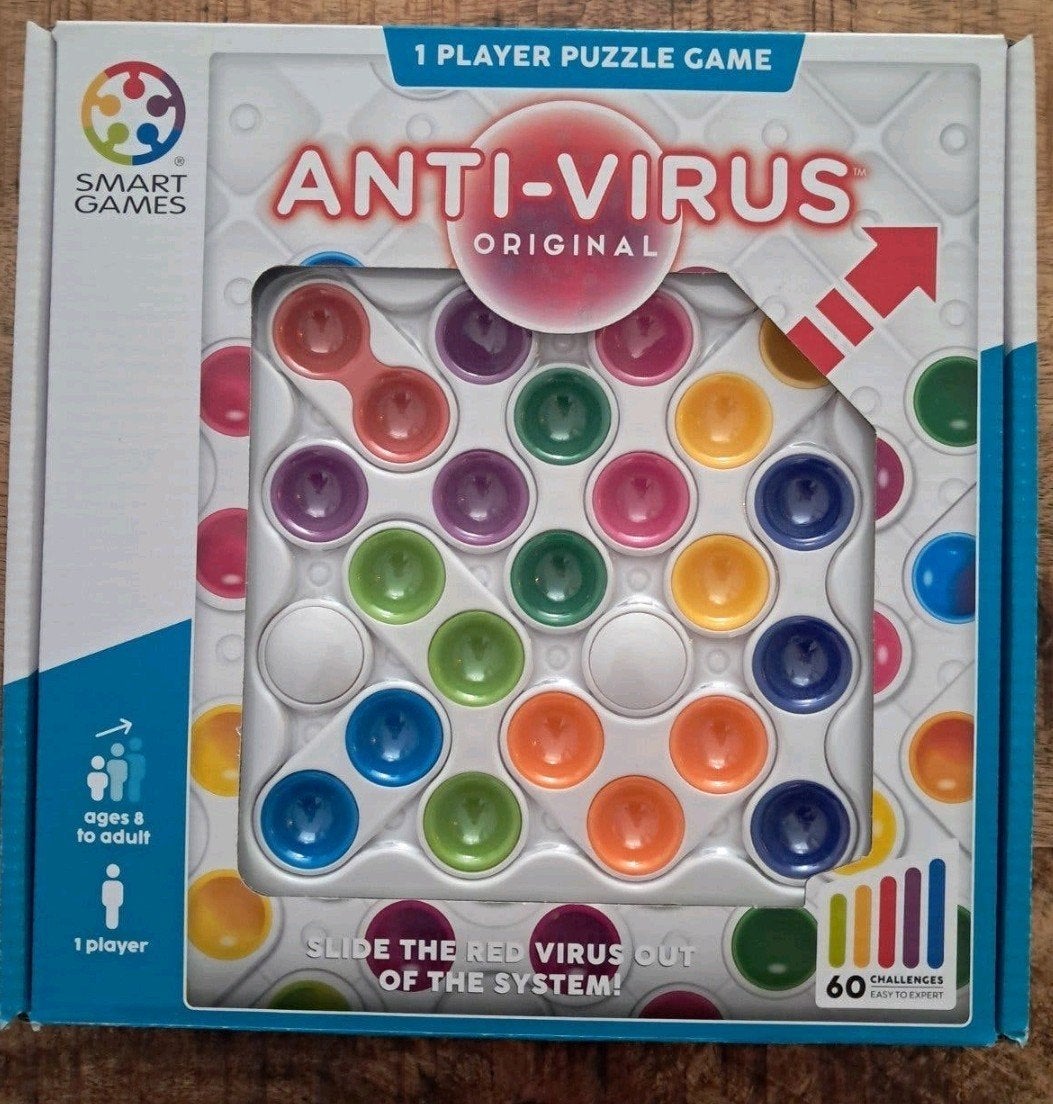 SmartGames Anti-Virus Original - Logisch Schuifpuzzelspel, Een of twee spelers, Ophalen of Verzenden, Zo goed als nieuw, SmartGames