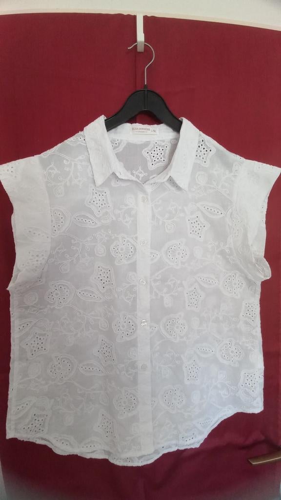 Bloesje wit maat 42, Ophalen of Verzenden, Nieuw, Maat 42/44 (L), Wit