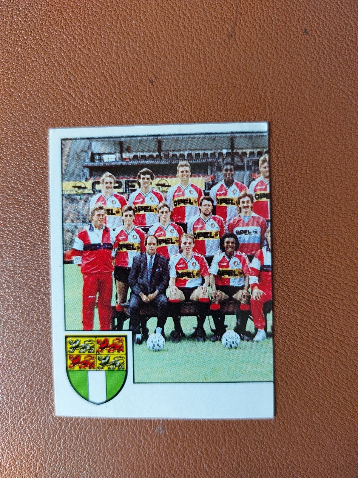 panini voetbal 89 teamplaatje feyenoord 1989, Verzenden, Zo goed als nieuw, Sticker