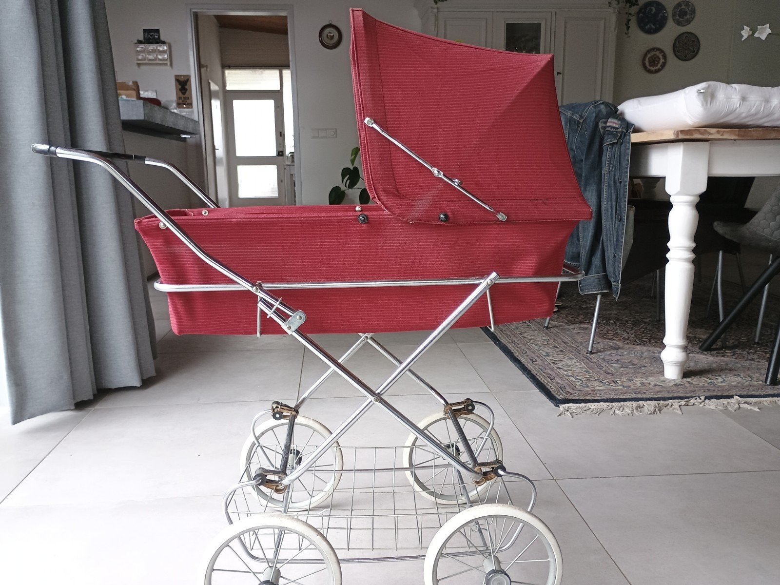 Vintage poppenwagen, Antiek en Kunst, Antiek | Speelgoed, Verzenden