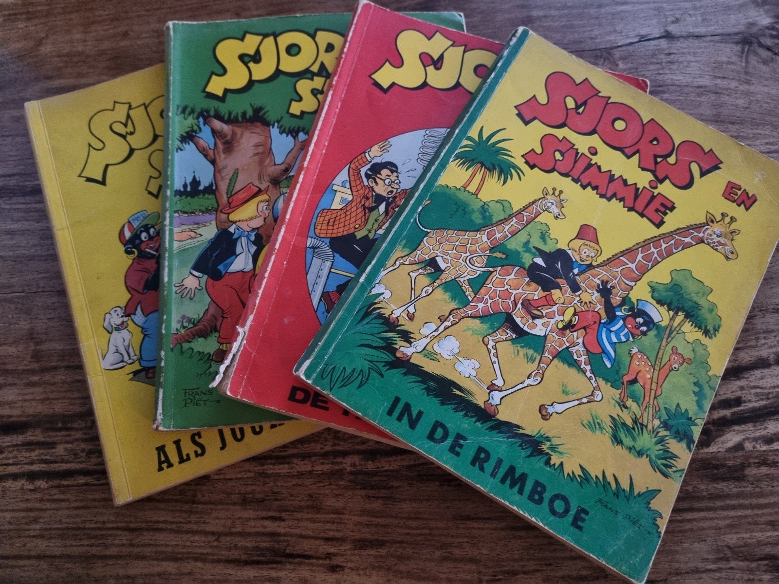 Sjors en Sjimmie - Complete set van 4 stripboeken, Ophalen of Verzenden