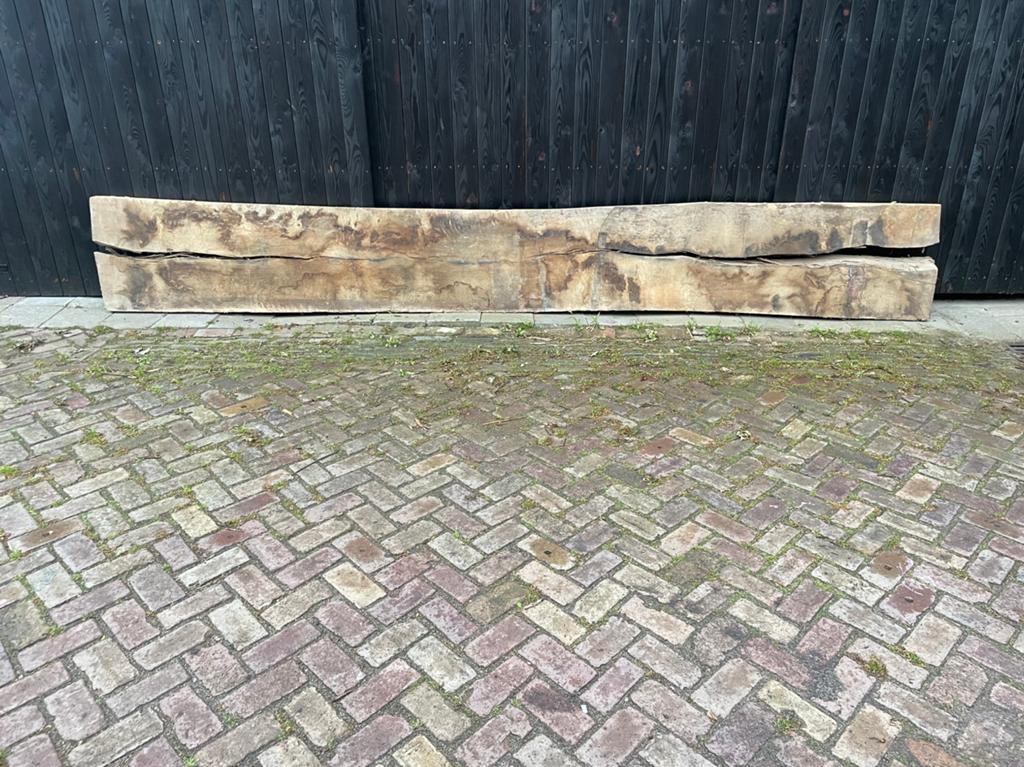 Eiken boomstamplank/ schaaldeel., Ophalen, Eiken, Plank, 50 mm of meer