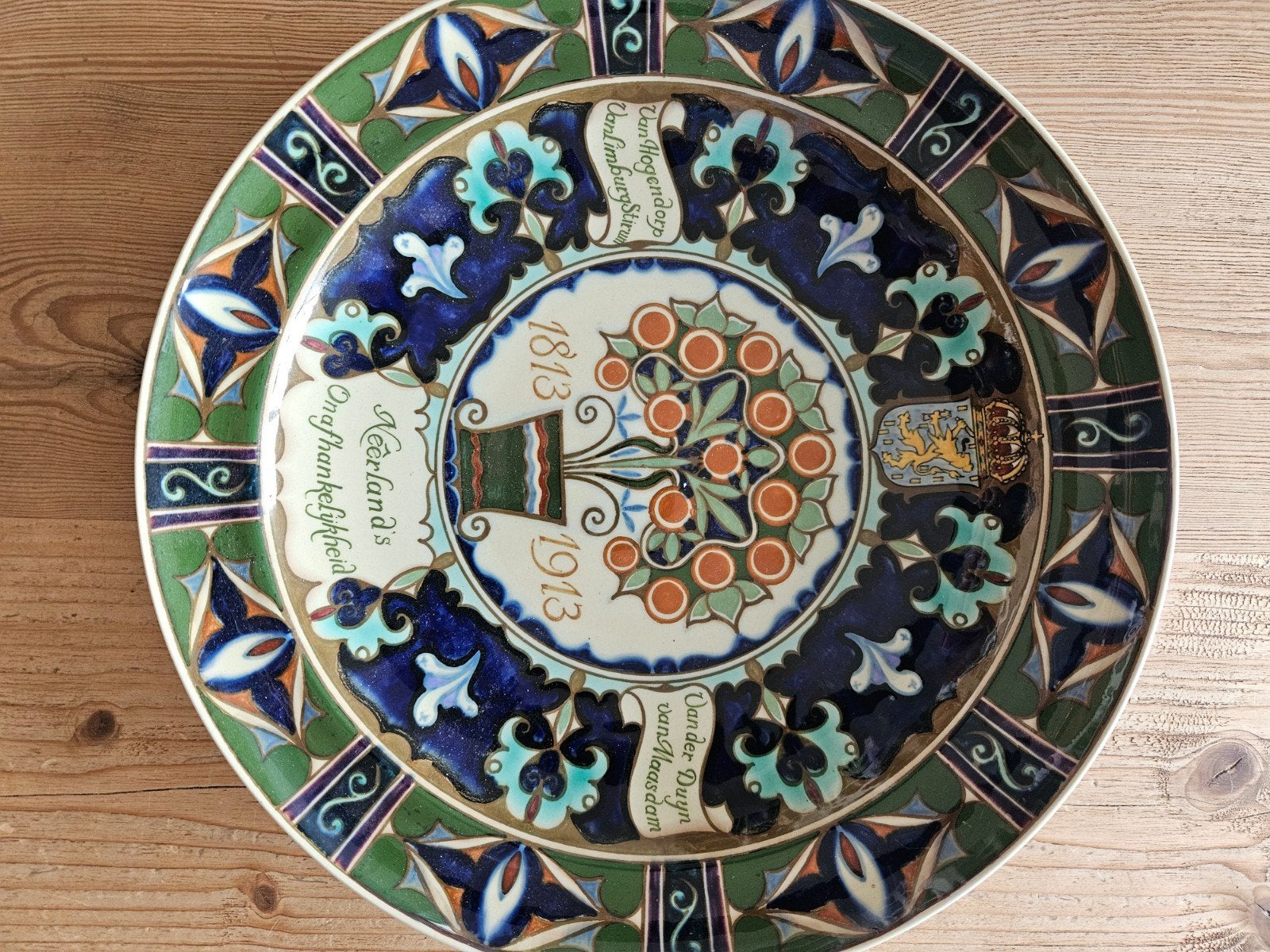 Gedenkbord 100 jaar Nederlandse Onafhankelijkheid 1813-1913, Antiek en Kunst, Ophalen