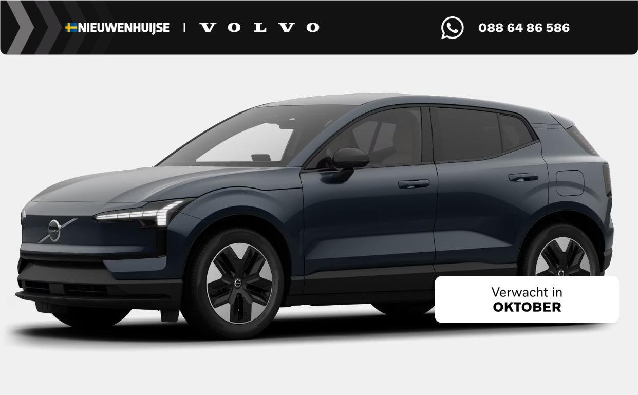 Volvo EX30 P3 Long Range Plus Europa 69 kWh | Harman Kardon, Auto's, Automaat, Achterwielaandrijving, Blauw, Leder en Stof