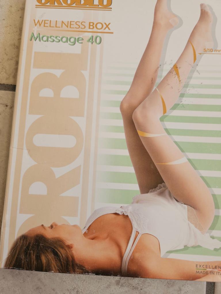 Massagepanty, maat XL. Set van twee: zwart en beige., Ophalen, Zwart, Panty